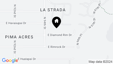 Map of 9422 E Diamond Rim Drive, Scottsdale AZ, 85255