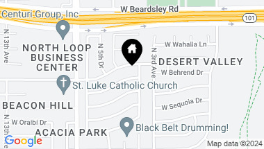 Map of 306 W WICKIEUP Lane, Phoenix AZ, 85027