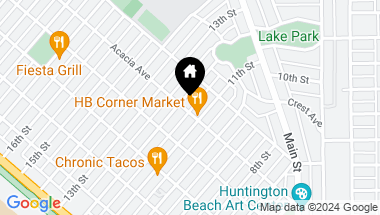 Map of 1112 Acacia Avenue, Huntington Beach CA, 92648