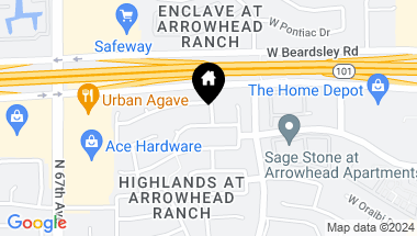 Map of 6408 W WAHALLA Lane, Glendale AZ, 85308