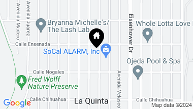 Map of 52569 Avenida Vallejo, La Quinta CA, 92253