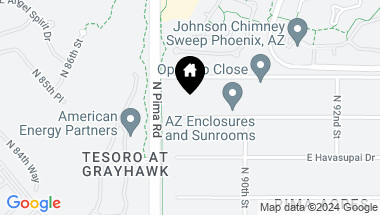 Map of 8822 E Chino Drive, Scottsdale AZ, 85255