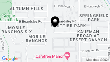 Map of 3028 E WAHALLA Lane, Phoenix AZ, 85050