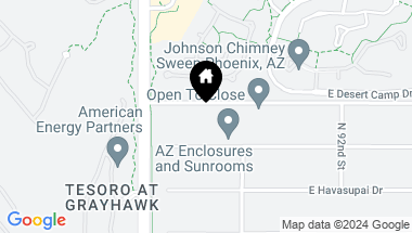 Map of 8845 E Sierra Pinta Drive, Scottsdale AZ, 85255