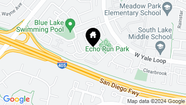 Map of 100 Echo Run 25, Irvine CA, 92614