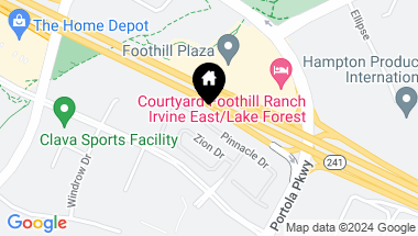 Map of 295 Pinnacle Drive, Lake Forest CA, 92630