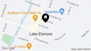 Map of 207 E Peck Street, Lake Elsinore CA, 92530