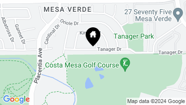 Map of 1807 Tanager Drive, Costa Mesa CA, 92626