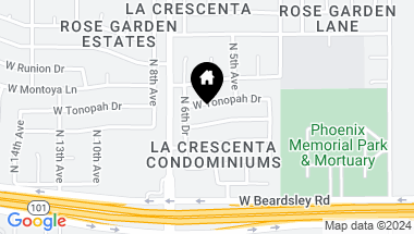 Map of 602 W HONONEGH Drive # 6, Phoenix AZ, 85027
