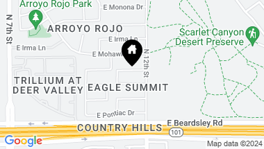 Map of 1109 E MONTOYA Lane, Phoenix AZ, 85024