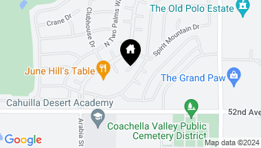 Map of 51665 Rolling Green Court, Indio CA, 92201