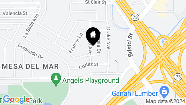 Map of 2758 Loreto Avenue, Costa Mesa CA, 92626