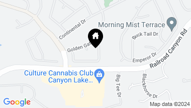 Map of 30721 Long Point Drive, Canyon Lake CA, 92587