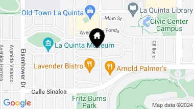 Map of 0 Desert Club Drive, La Quinta CA, 92253