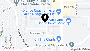 Map of 2901 Royal Palm Drive, Costa Mesa CA, 92626