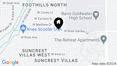 Map of 3009 W ROSE GARDEN Lane, Phoenix AZ, 85027
