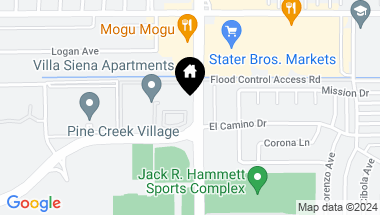 Map of 1202 Hazel Place, Costa Mesa CA, 92626