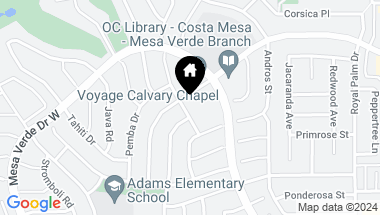 Map of 2958 Ceylon Drive, Costa Mesa CA, 92626