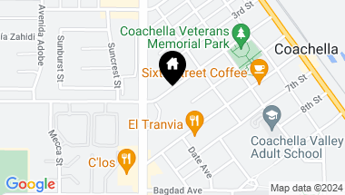 Map of 1250 4th Street, Coachella CA, 92236