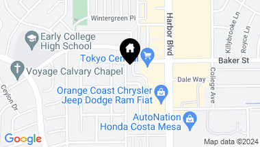 Map of 2976 Royal Palm Drive, Costa Mesa CA, 92626