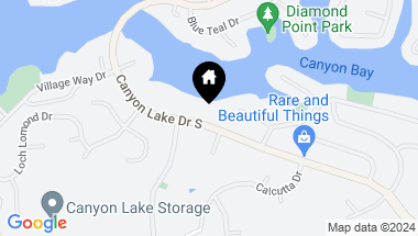 Map of 22634 S Canyon Lake Drive S Drive S, Canyon Lake CA, 92587