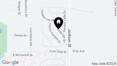 Map of 50695 Monterey Canyon Drive, Indio CA, 92201