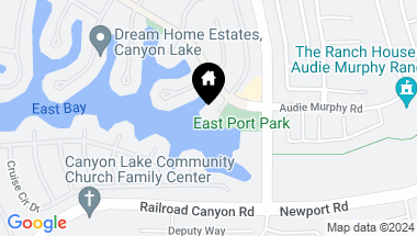 Map of 24319 Canyon Lake Drive N 8, Canyon Lake CA, 92587