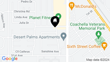 Map of 84796 Sunrise Avenue, Coachella CA, 92236