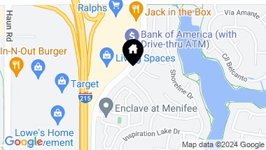Map of 30267 Westlake Drive, Menifee CA, 92584