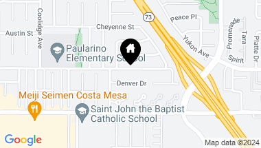 Map of 967 Paularino Avenue, Costa Mesa CA, 92626