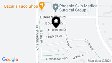Map of 7321 E FLEDGLING Drive, Scottsdale AZ, 85255