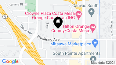 Map of 3089 Roanoke Lane, Costa Mesa CA, 92626