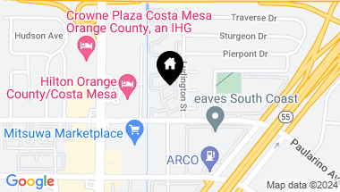 Map of 616 Seaview Lane 42, Costa Mesa CA, 92626