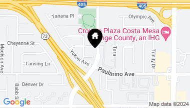 Map of 866 Prospect Place, Costa Mesa CA, 92626