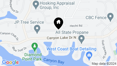 Map of 22960 Cove View Street, Canyon Lake CA, 92587