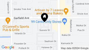 Map of 9850 Garfield Avenue 38A, Huntington Beach CA, 92646