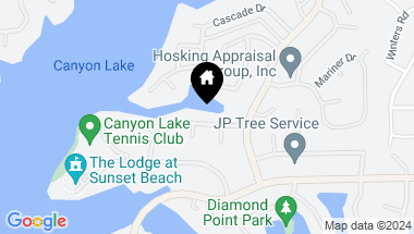 Map of 22670 Lighthouse Drive, Canyon Lake CA, 92587