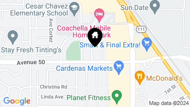 Map of 49938 Avenida De Plata, Coachella CA, 92236
