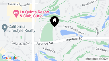 Map of 49835 Lago Drive, La Quinta CA, 92253