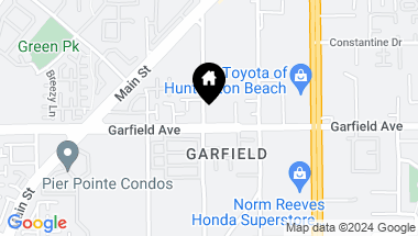 Map of 7761 Garfield Avenue, Huntington Beach CA, 92648