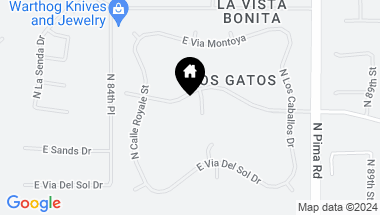 Map of 8537 E LOS GATOS Drive, Scottsdale AZ, 85255