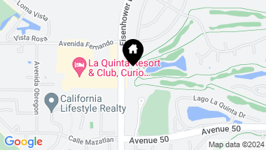 Map of 49490 Ave Club La Quinta, La Quinta CA, 92253