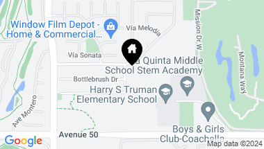 Map of 49554 Date Palm Drive, La Quinta CA, 92253
