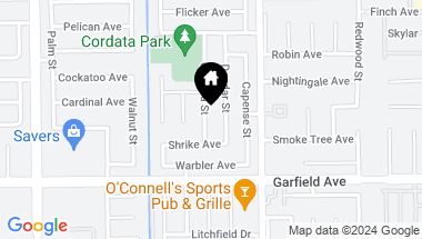 Map of 18864 Cordata Street, Fountain Valley CA, 92708