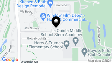 Map of 78805 Via Ventana, La Quinta CA, 92253