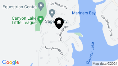 Map of 504 Big Range Road, Canyon Lake CA, 92587