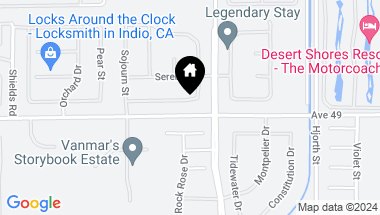 Map of 80941 Songbird Avenue, Indio CA, 92201