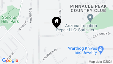 Map of 8112 E VIA DE LUNA Drive, Scottsdale AZ, 85255