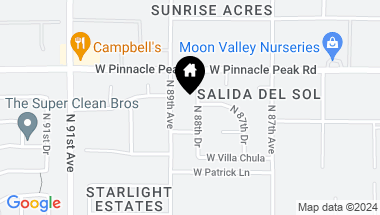 Map of 23222 N 88TH Drive, Peoria AZ, 85383