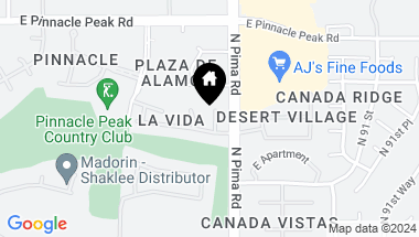 Map of 23014 N 87TH Place, Scottsdale AZ, 85255